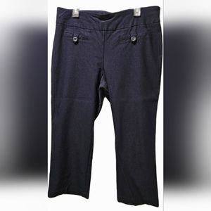 SOHO Apparel Ltd. Navy Blue Ankle Pants